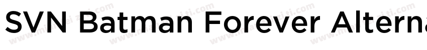 SVN Batman Forever Alternate字体转换